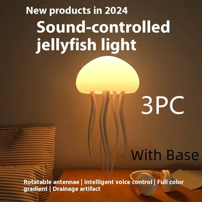 Lámpara de Medusas LED - Luz Nocturna Decorativa