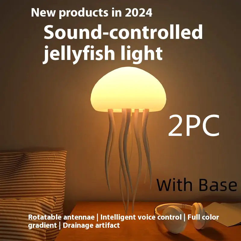 Lámpara de Medusas LED - Luz Nocturna Decorativa