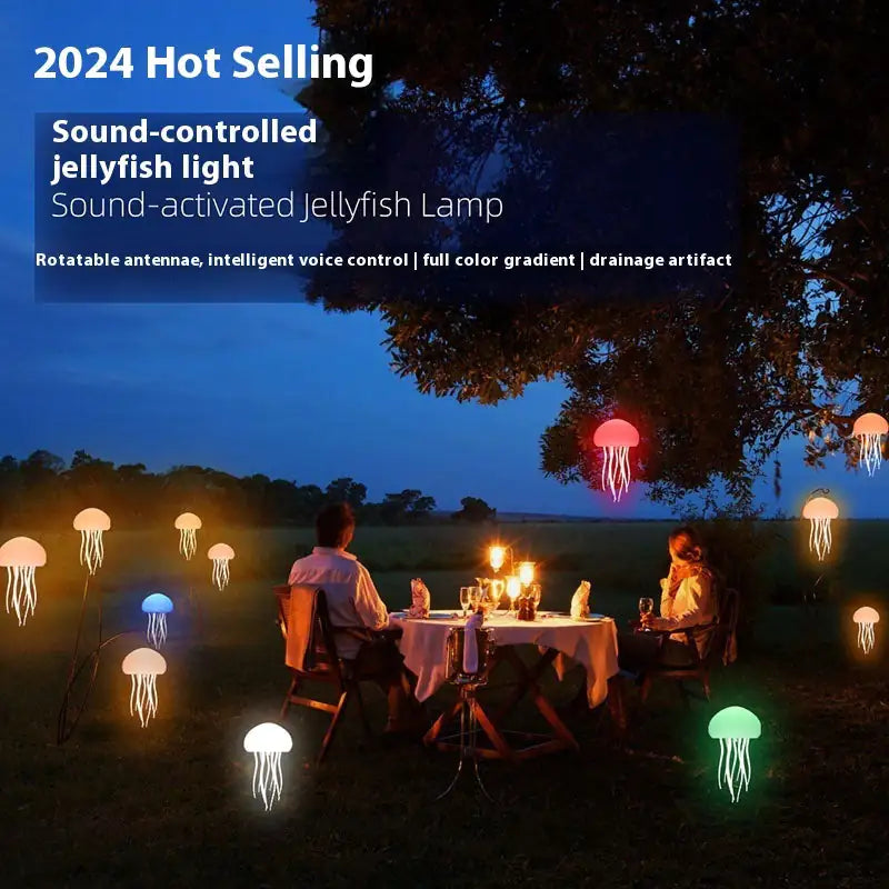 Lámpara de Medusas LED - Luz Nocturna Decorativa