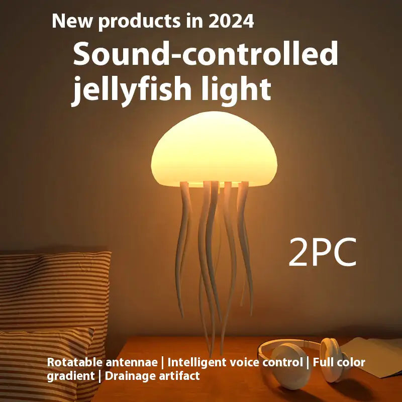 Lámpara de Medusas LED - Luz Nocturna Decorativa