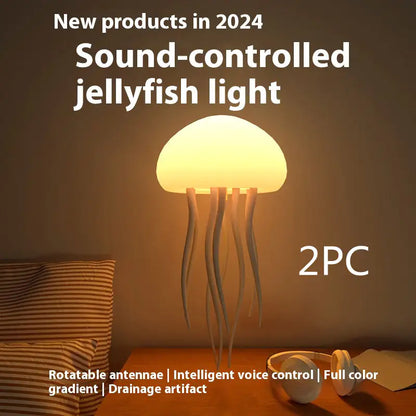 Lámpara de Medusas LED - Luz Nocturna Decorativa